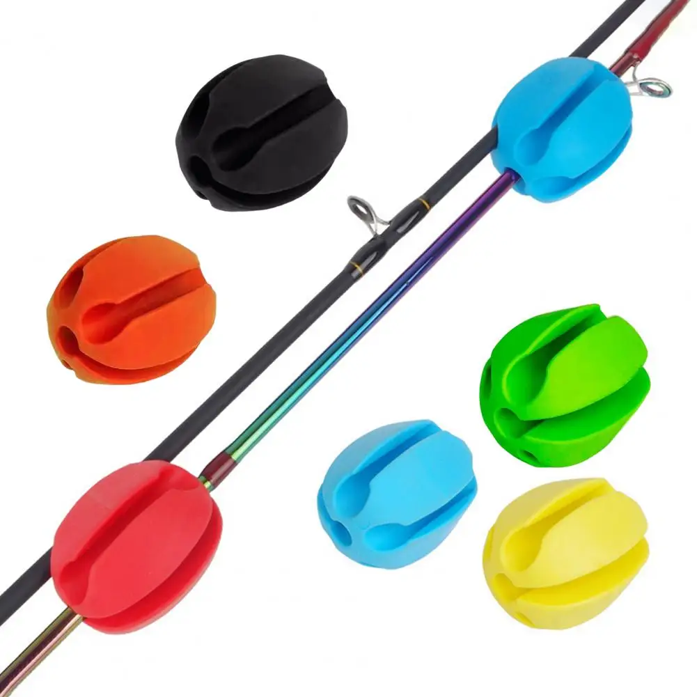 Small Fishing Rod Protector Fishing Pole Fixed Ball 2/3pcs Fishing Rod Fixed Ball Clips Scratch-free Reusable Pole for Secure