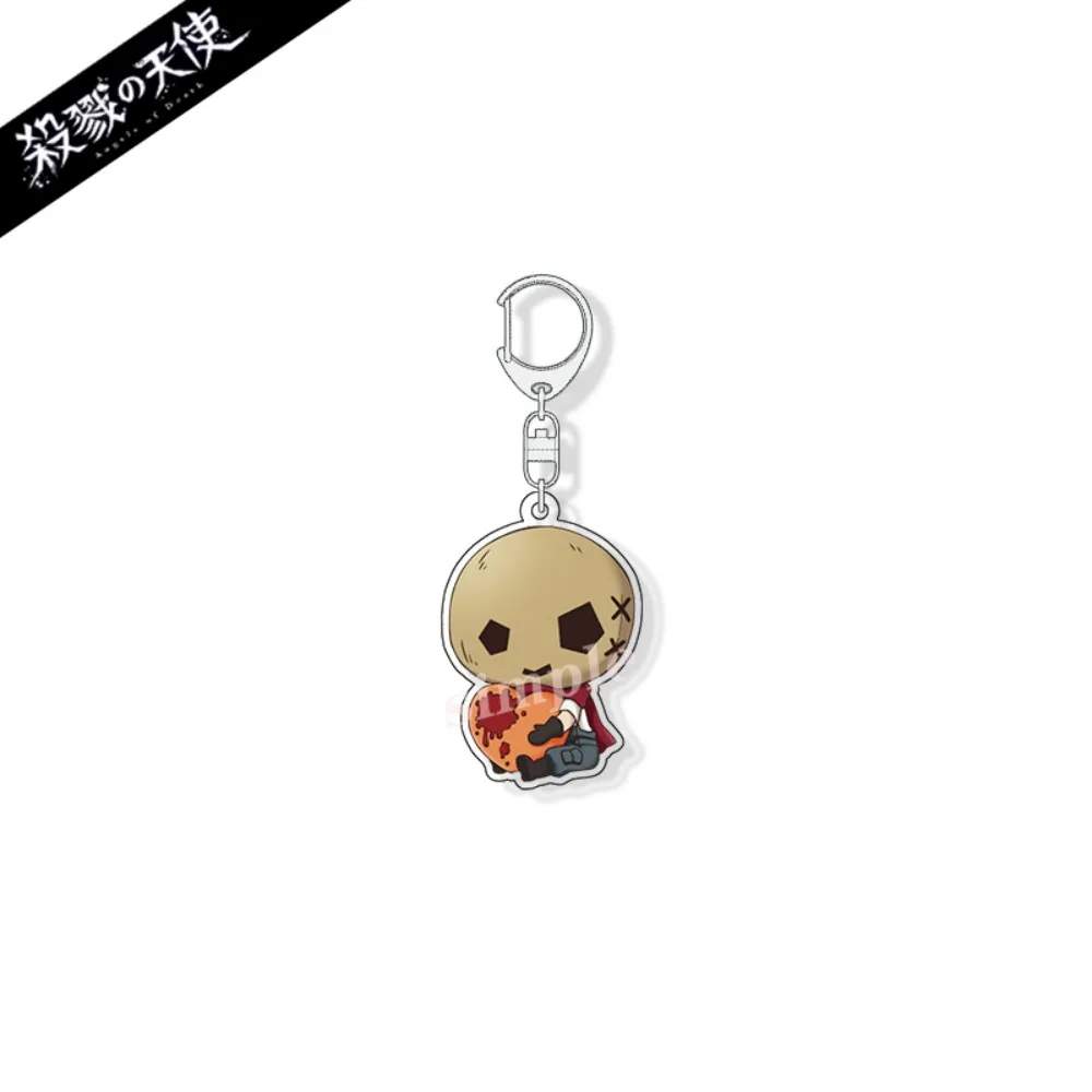 6CM Charm Anime Angels of Death Acrylic Keychain Model Cosplay Characters Ornament Accessories Goods Collection Gifts