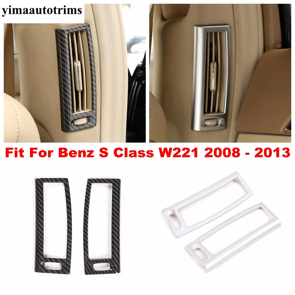 

Car Pillar B Air AC Conditioning Outlet Frame Decoration Trim Cover ABS Accessories For Mercedes Benz S Class W221 2008 - 2013