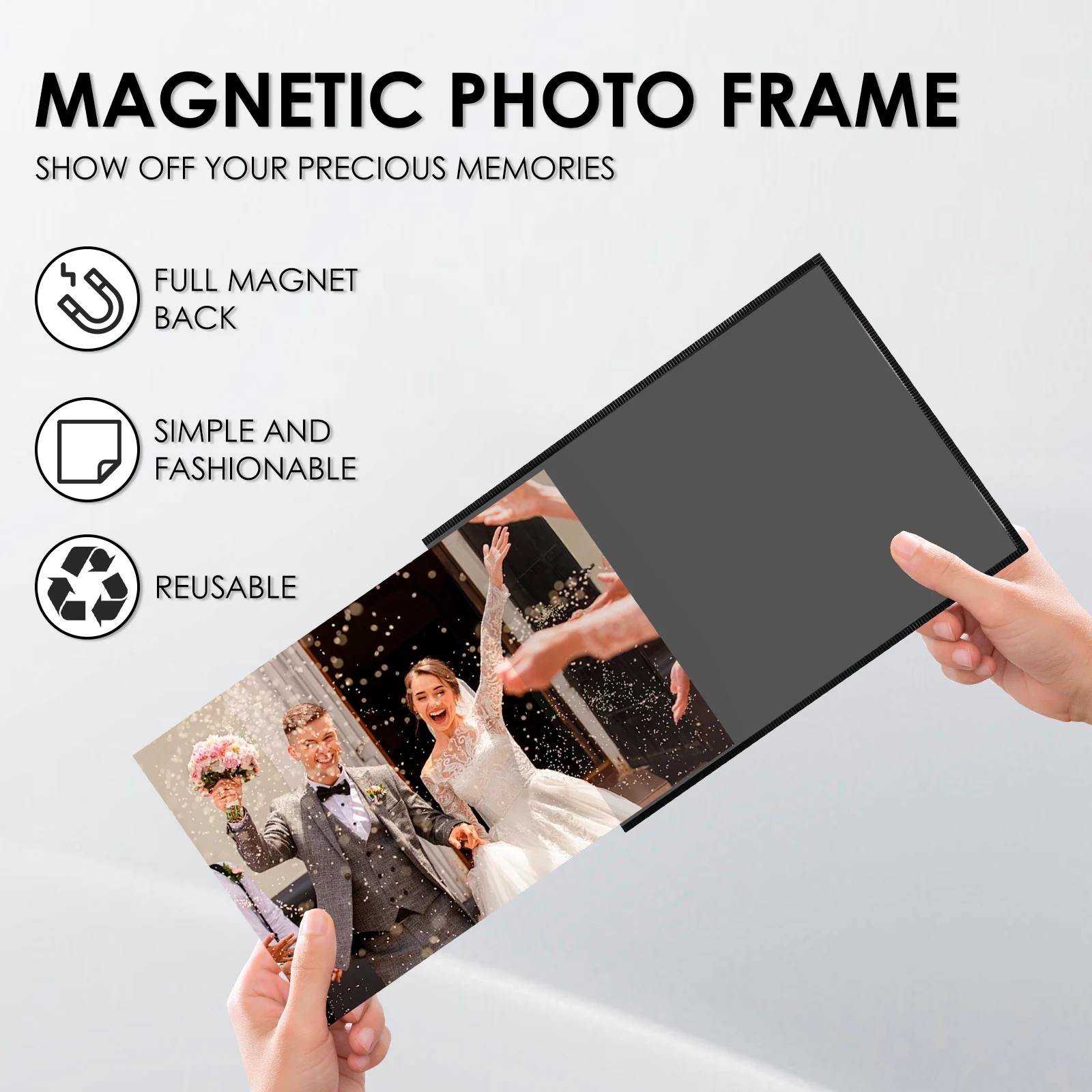 10Pcs Magnetic Picture Frames 4x6 Inch 5x7Inch Photo Pocket Reusable Magnetic Sign Holder Clear PVC Photo Frame for Refrigerator