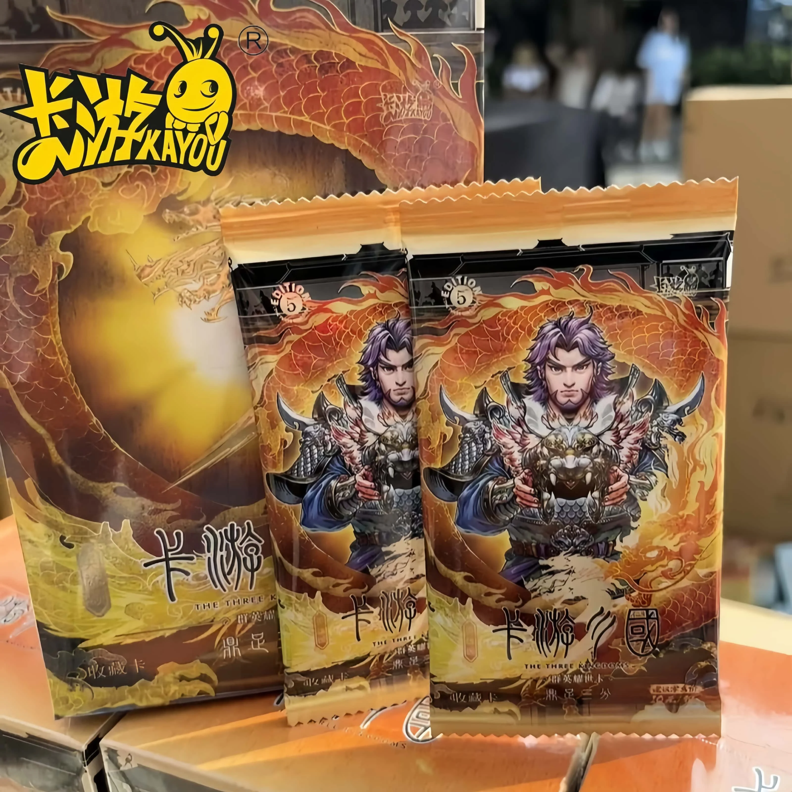 

Genuine Kayou Three Kingdoms Card Heroes Card Ode To Heroes Three Powers Chinese Style Collection Card Card Book Toys Kids Gifts