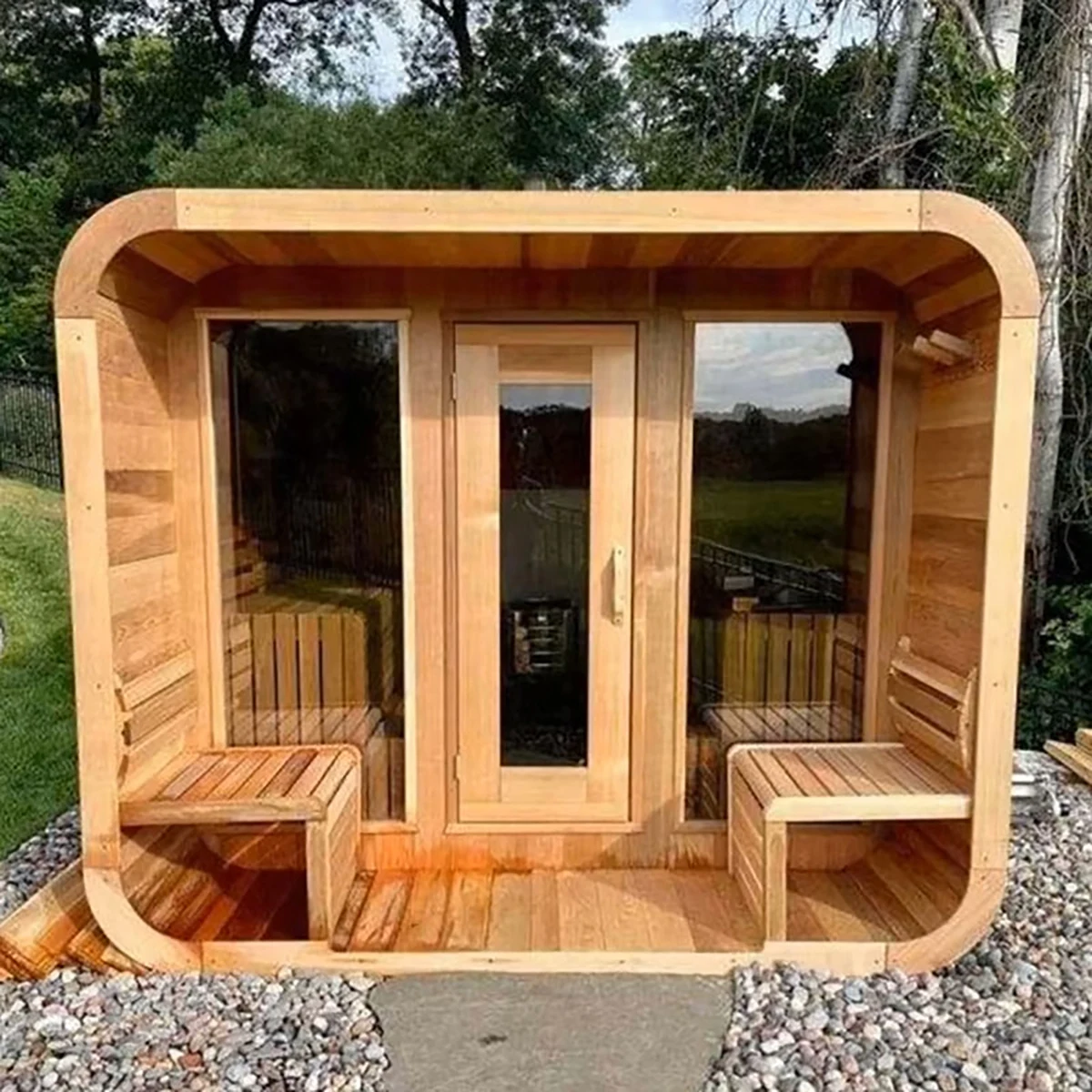 Modern Outdoor Sauna: Stylish Retreat for Your Outdoor Sauna Dry Sauna