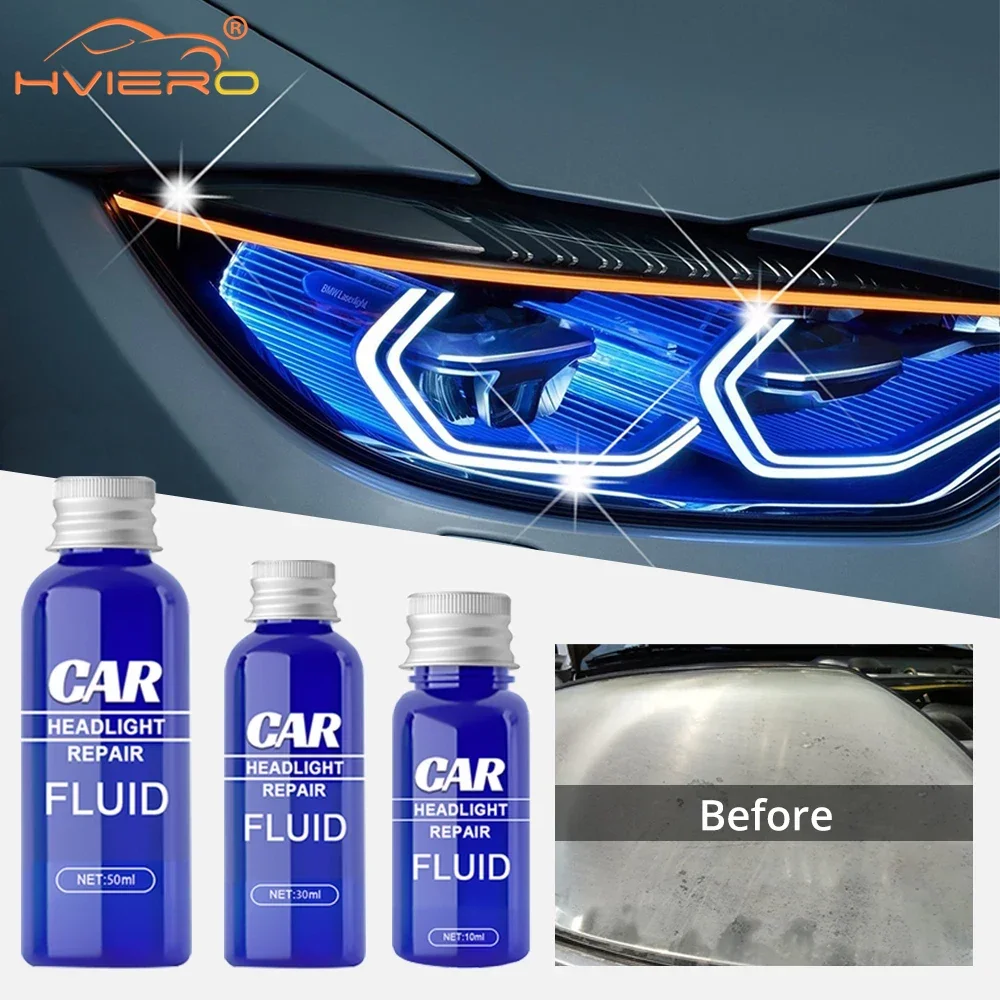 

10/30/50ml Car Headlight Scratch Remover trace Protection car Light Cleaner Automotive Headlamp clearn Restoration Kit Polishing