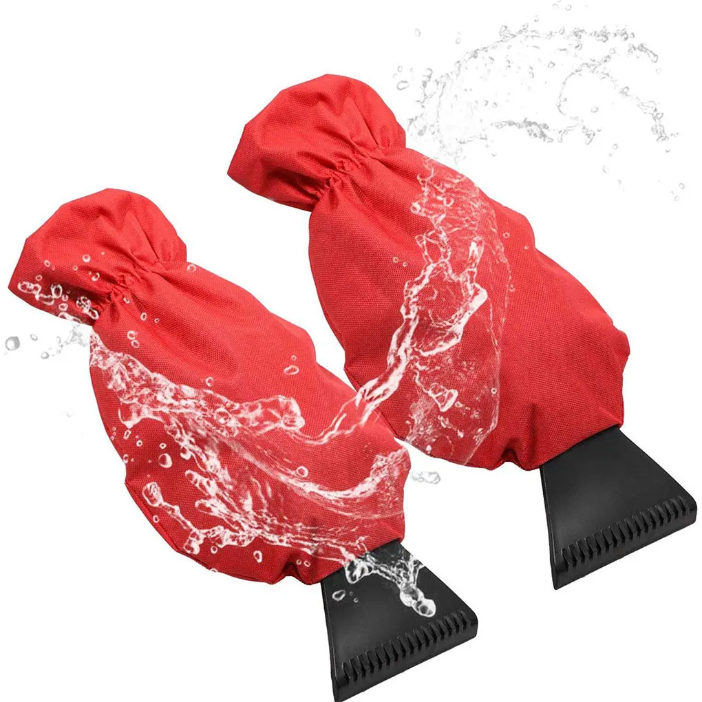 

Car Ice Scraper Snow Shovel Snow Removal Car Snow Shovel With Warm Thermal Waterproof Glove