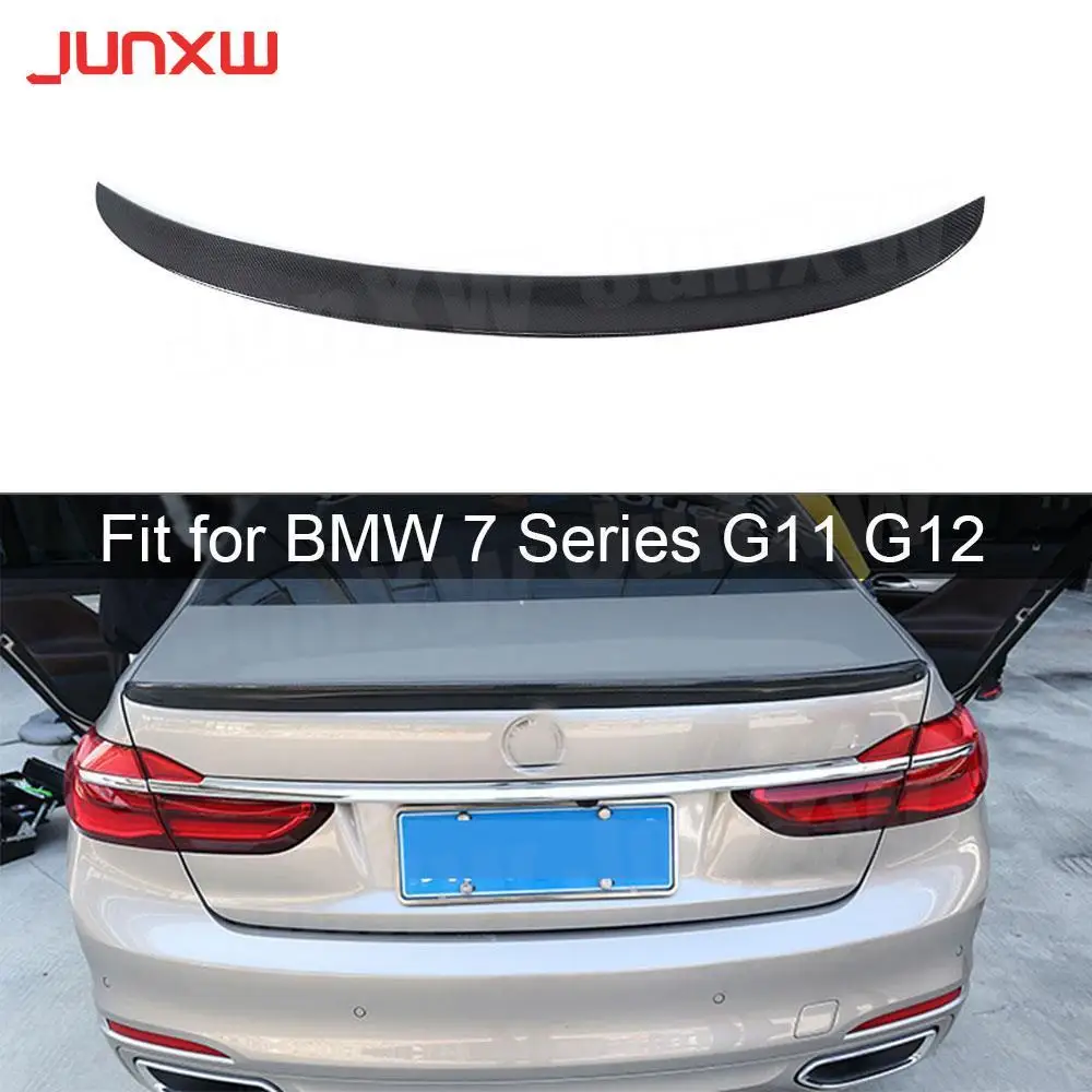 

Carbon Fiber 7 Series Rear Spoiler Boot Wings AC Style for BMW G11 G12 740i 750i 760i Sedan Spoiler 2016-2018 FRP Trunk Trim