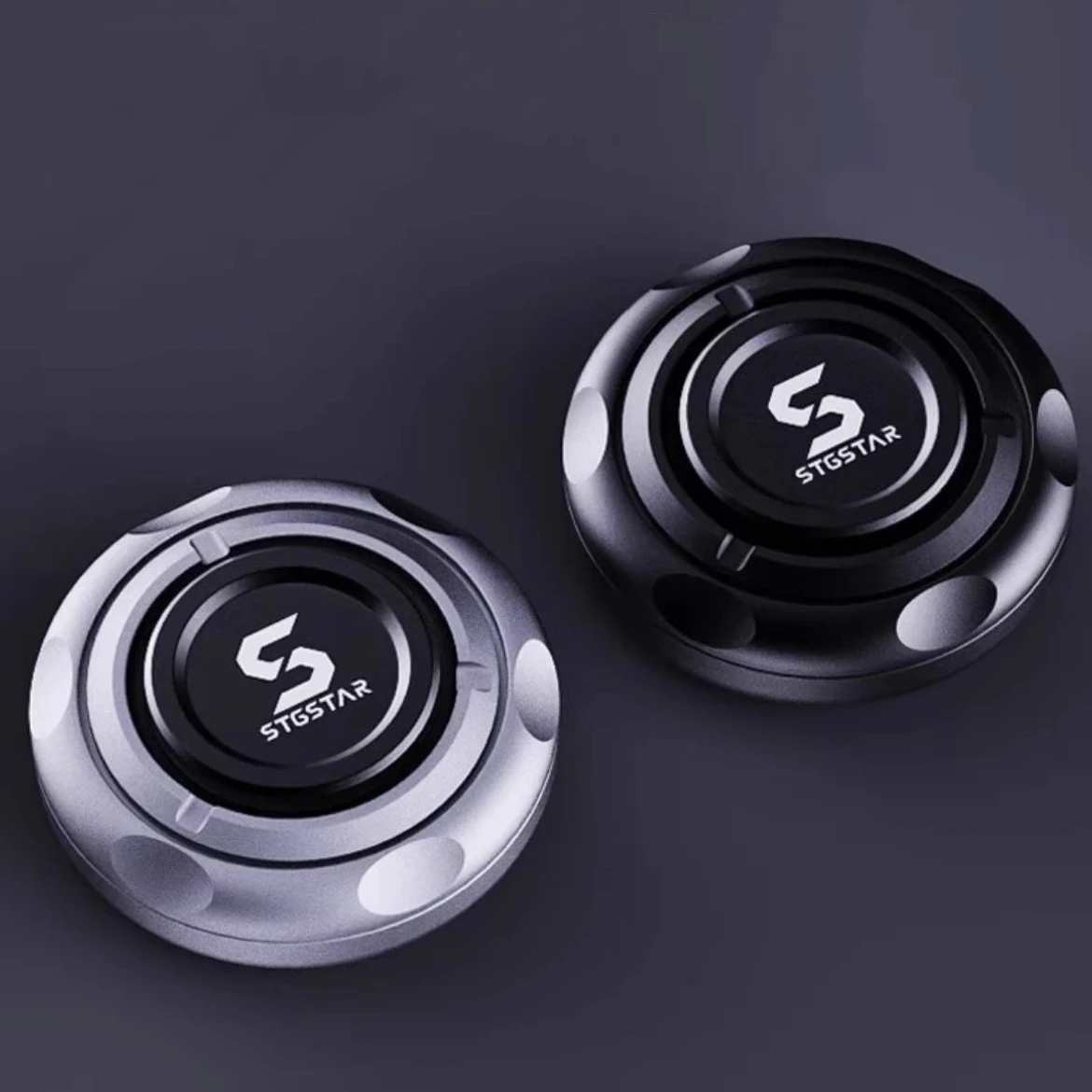 SPYSTAR Haptic Coin EDC Fidget Slider Spinner Stainless Steel Anti Anxiety Sensory ADHD Focus Adults Portable