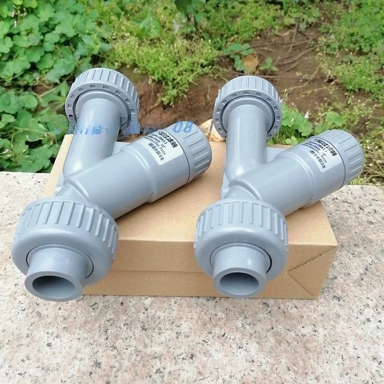 Plastic Y-shaped Filter CPVC Pipe Type Y Filter Detachable Filter Mesh