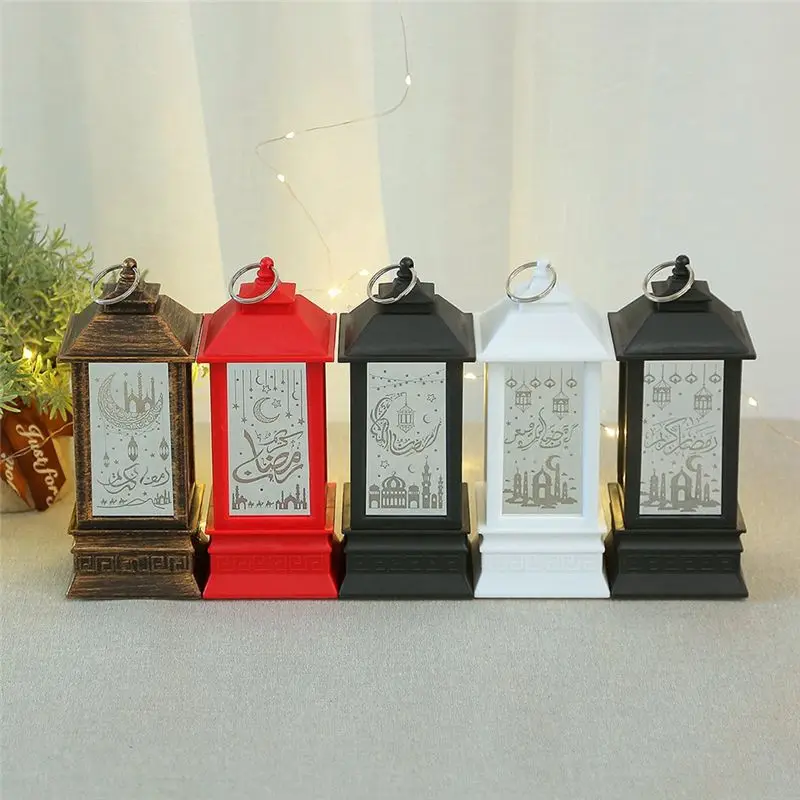 OLTRE-1 Piece Eid Mubarak Led Lantern Ornaments Nightlight Lighting Home Decorations Ramadan Festival Party Gifts,B