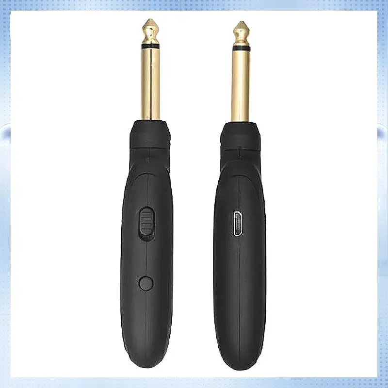 

BA-4 Set UHF Guitar Wireless System Transmitter Receiver Built-In Rechargeable Wireless Guitar Transmitter