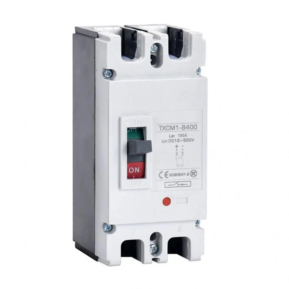 

DC 500V Circuit Breaker 100A 125A 160A Battery Protector MCCB Solar PV Car Power Short Ciruit Cut Off Circuit Breaker