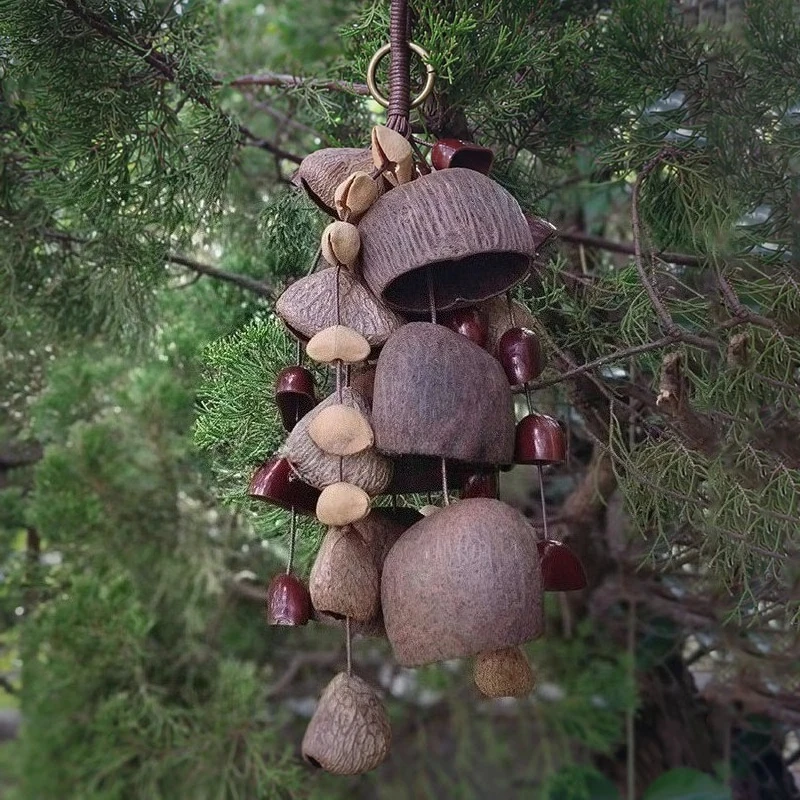 Sound Healing Bell DIY Handicrafts Wind Chime Fruit Shell Material Package Set Bells Yoga Meditation Percussion Instruments