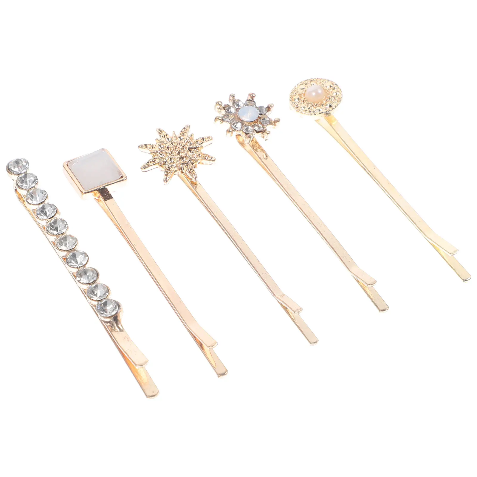 

5pcs Metal Hair Clips Retro Women Barrettes Fashion Bobby Pins for Styling Suitable Any Hairstyle Good Grip Alloy Material Hair