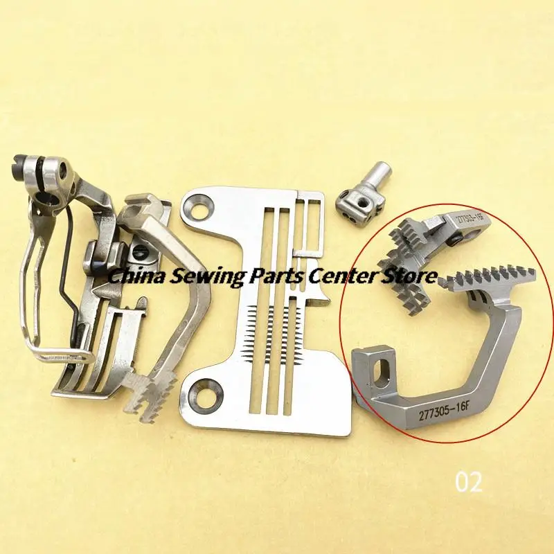 PEGASUS EXT JACK 798 Overlock Guage Set 4 Threads Needle Plate Presser Foot Feed Dog Needle Clamp Industrial Sewing Machine