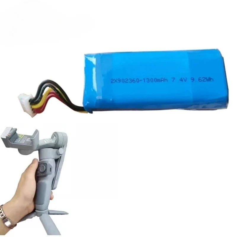 902360 7.4V 1300mAh Rechargeable Li-po Battery for Zhiyun Smooth Q3 Handheld Gimbal Stabilizer Replacement Cell
