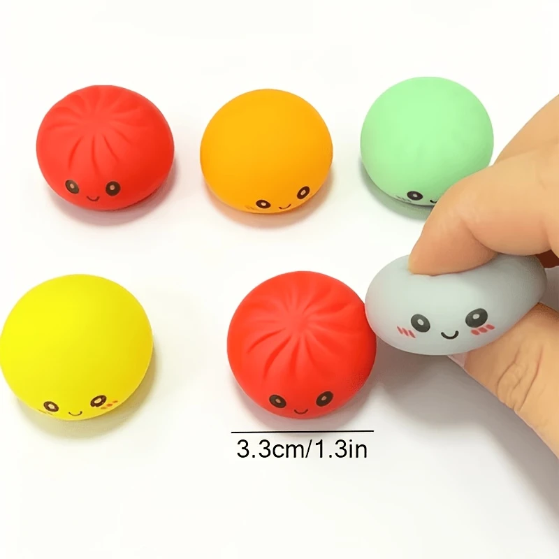 10 Stück Mini-Dumpling Squishy Weiche Langsam Aufsteigende Quetsch-Spielzeuge Kawaii Anti-Stress Entspannungs-Fidget-Spielzeug Niedliches Geschenk – Detail 6