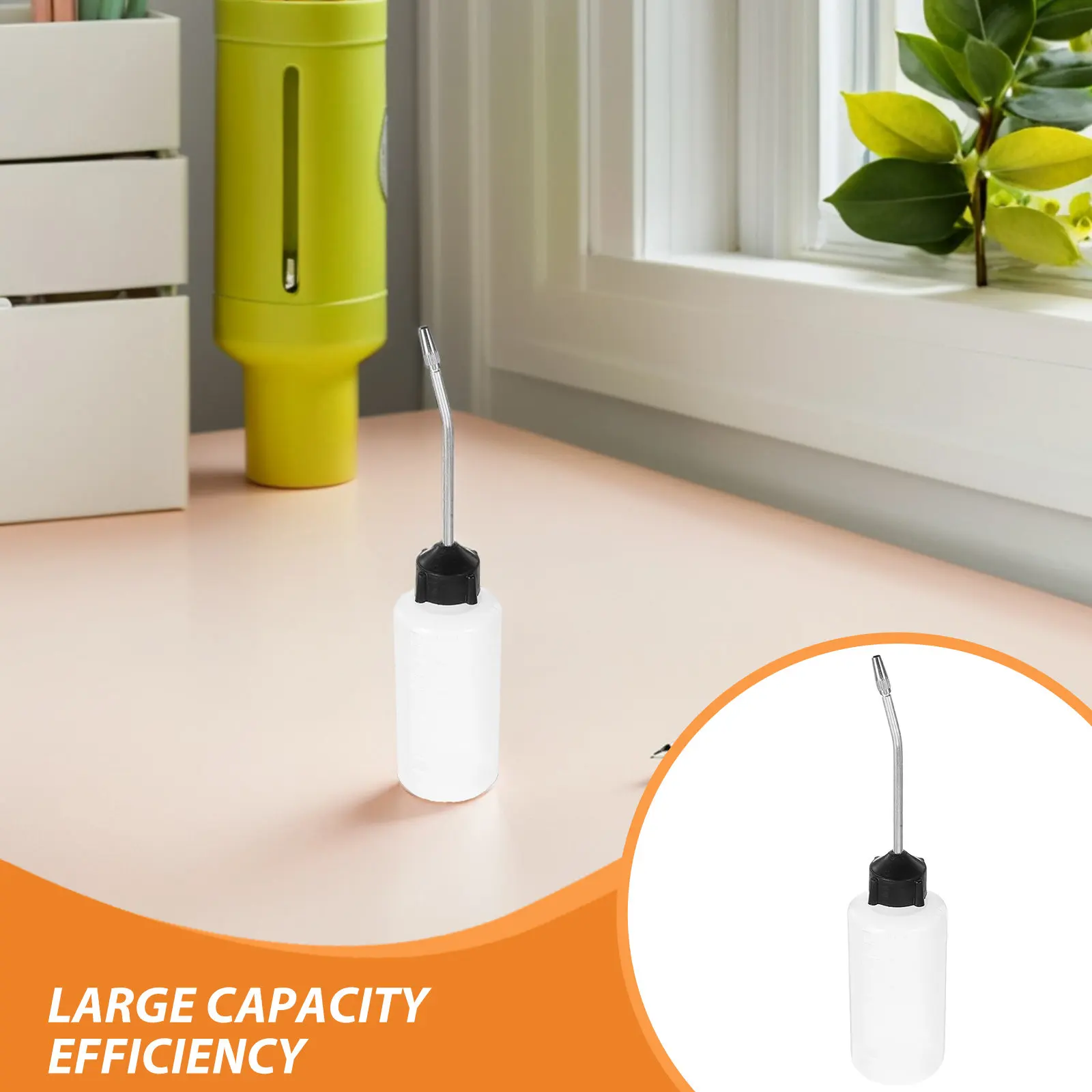 8Pcs Sewing Machine Oil Bottles 120Ml Plastic Precision Dispenser with Iron Spout Extended Tip for Industrial Crafts Sewing view 3