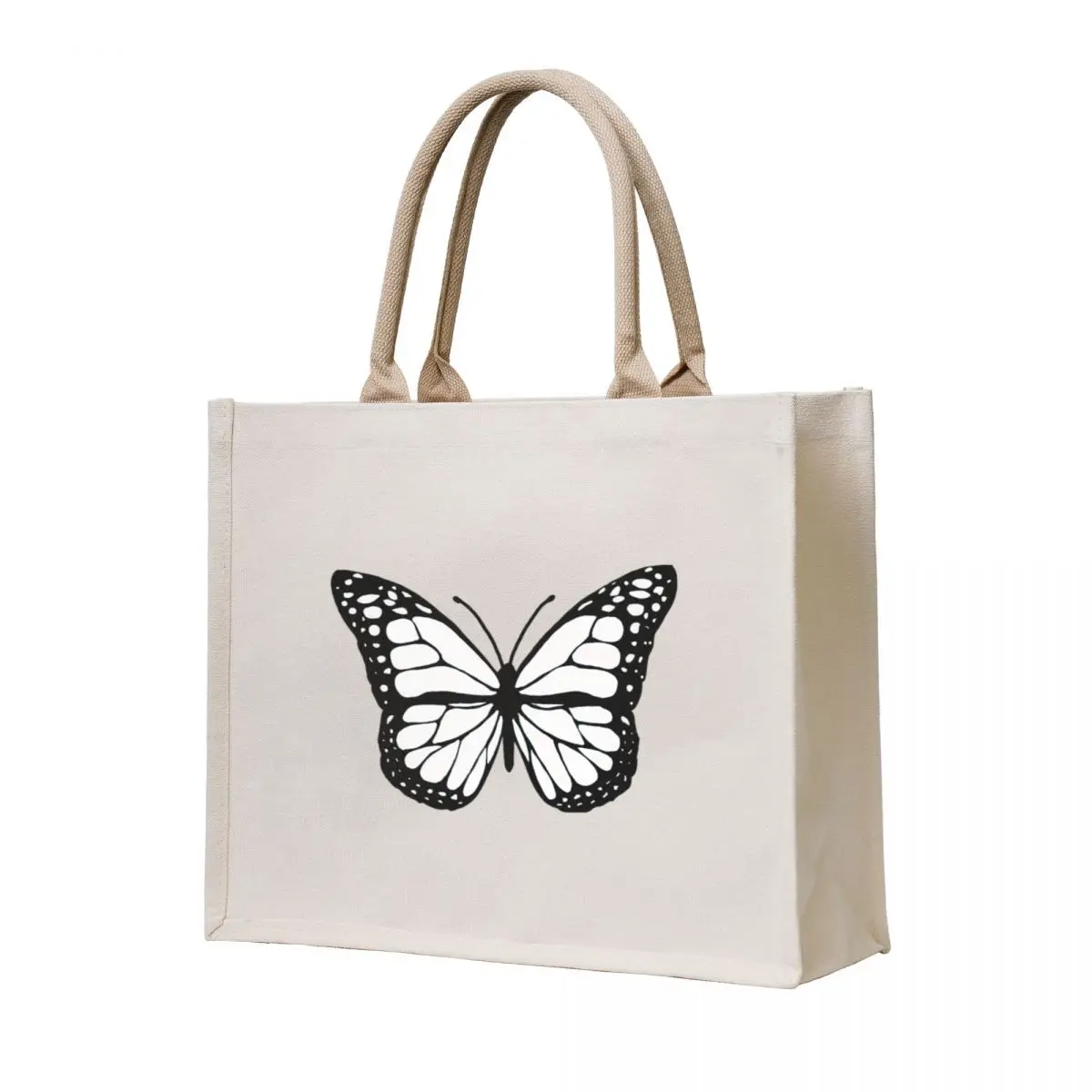 

white butterfly Tote Bag free delivery bags Eco bag shopper bag women canvas