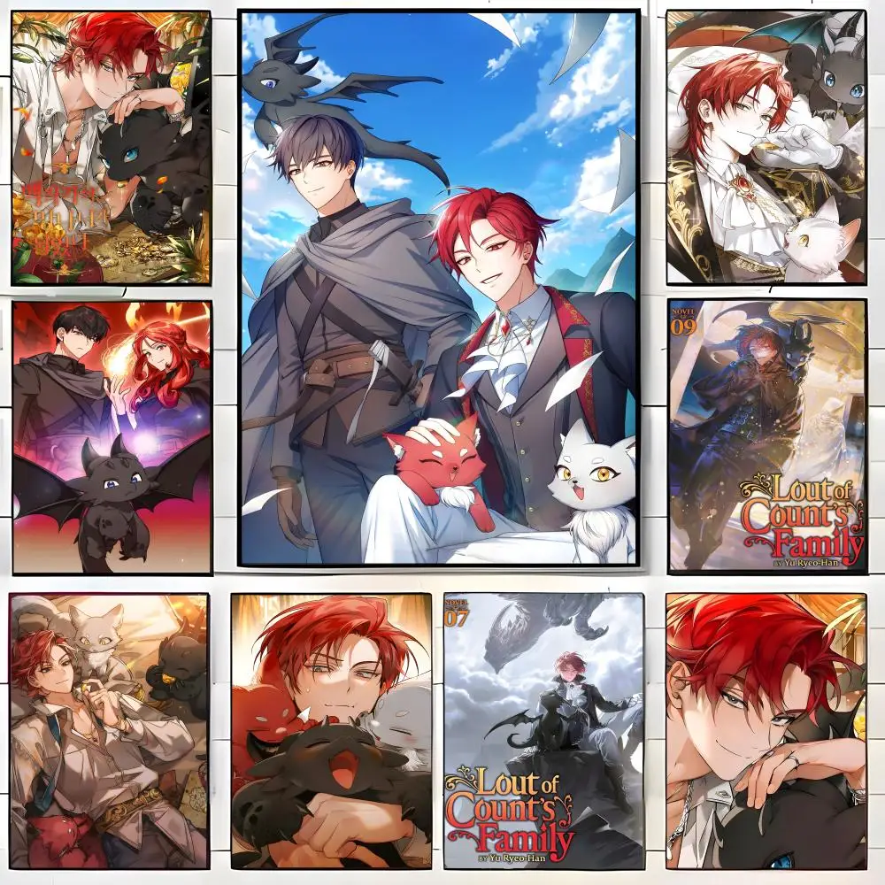 Isekai Anime T-Trash of the Counts Family Poster  Self-adhesive Art Waterproof Paper Sticker Coffee House Bar Room Wall Decor