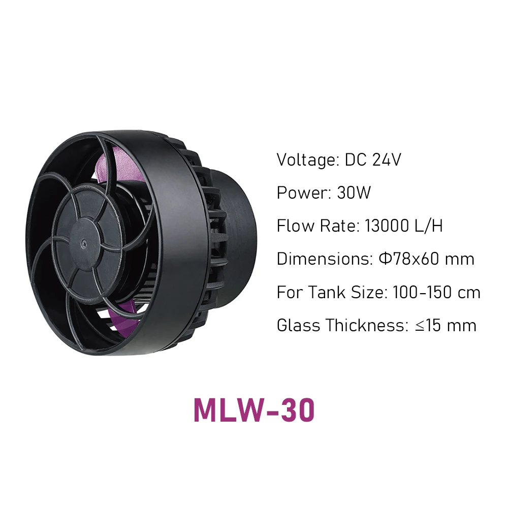 Ausverkauf Jebao Jecod MLW-5MLW-10MLW-20 MLW-30 Serie Aquarium Smart Wellenmacher Strömungspumpe mit WiFi LCD-Controller für Fischbecken