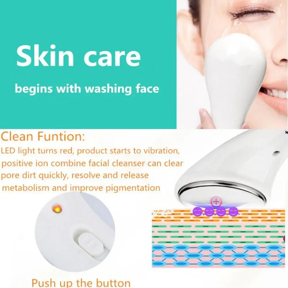 Wholesale Anti-wrinkle Whiten Ionic Face Lift Facial Beauty Device Cleaner Wrinkle Removal Skin Lift Massager 1pcs