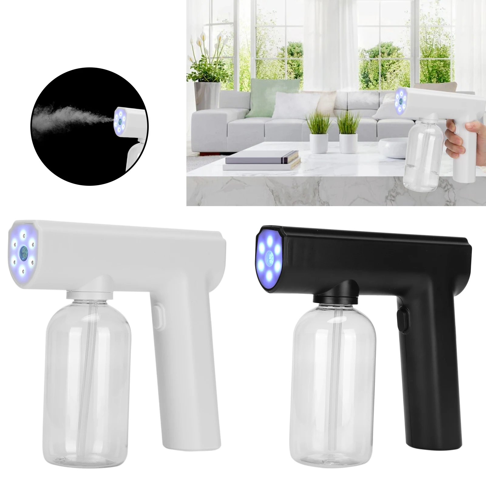 

Portable Nanometer Mist Sprayer Gun Multifunctional Electric Fogger Wireless Cleaning Sprayer Electric Mist Steam Gun