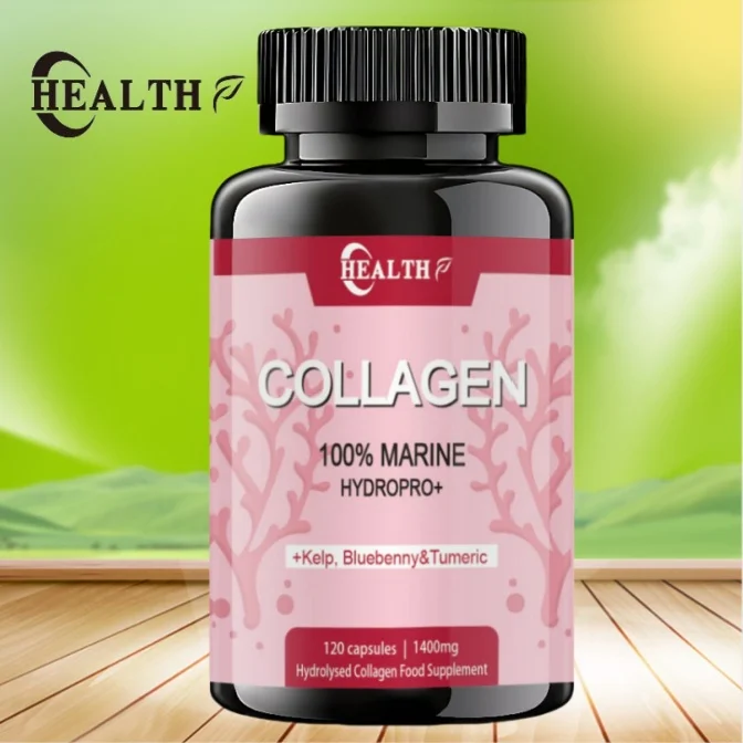 Marine Hydrolyzed Collagen Capsules Whitening AntiAging AntiOxidant Immune Boost