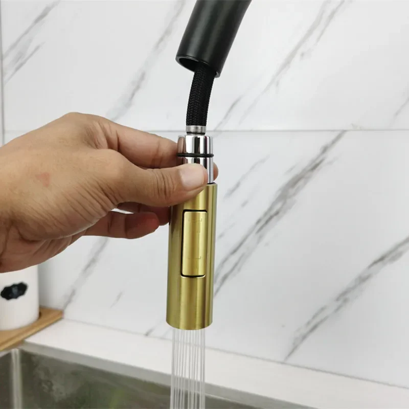 Touch Kitchen Faucet Senducs Black Gold Pull Out Kitchen Sink Mixer Tap Hot Cold Sensive Sensor Touch Kitchen Sink Faucets