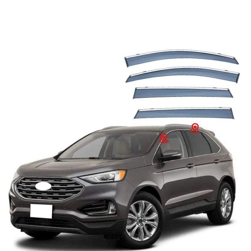 Window Visor Side Window Deflector Weather Shields For Ford Edge 2006 2007 2008 2009 2010 2011 2012 2013 2014 2015 2016 -2024