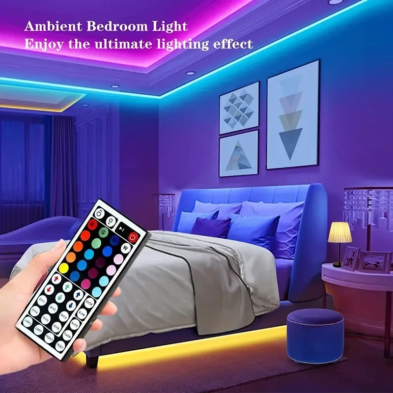 15m 20m Led Strip Lights with 44 Key Remote Control 5050RGB USB Port Light Strip Room for Home Bedroom Party Decor TV Backlight