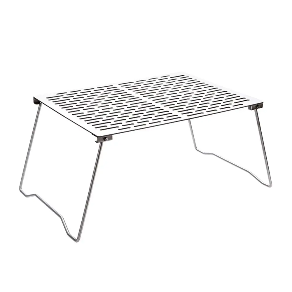 

Titanium Roasting Frame With Foldable Legs BBQ Picnics Bonfire Barbecue Kit Folding Table Gift Outdoor Parties