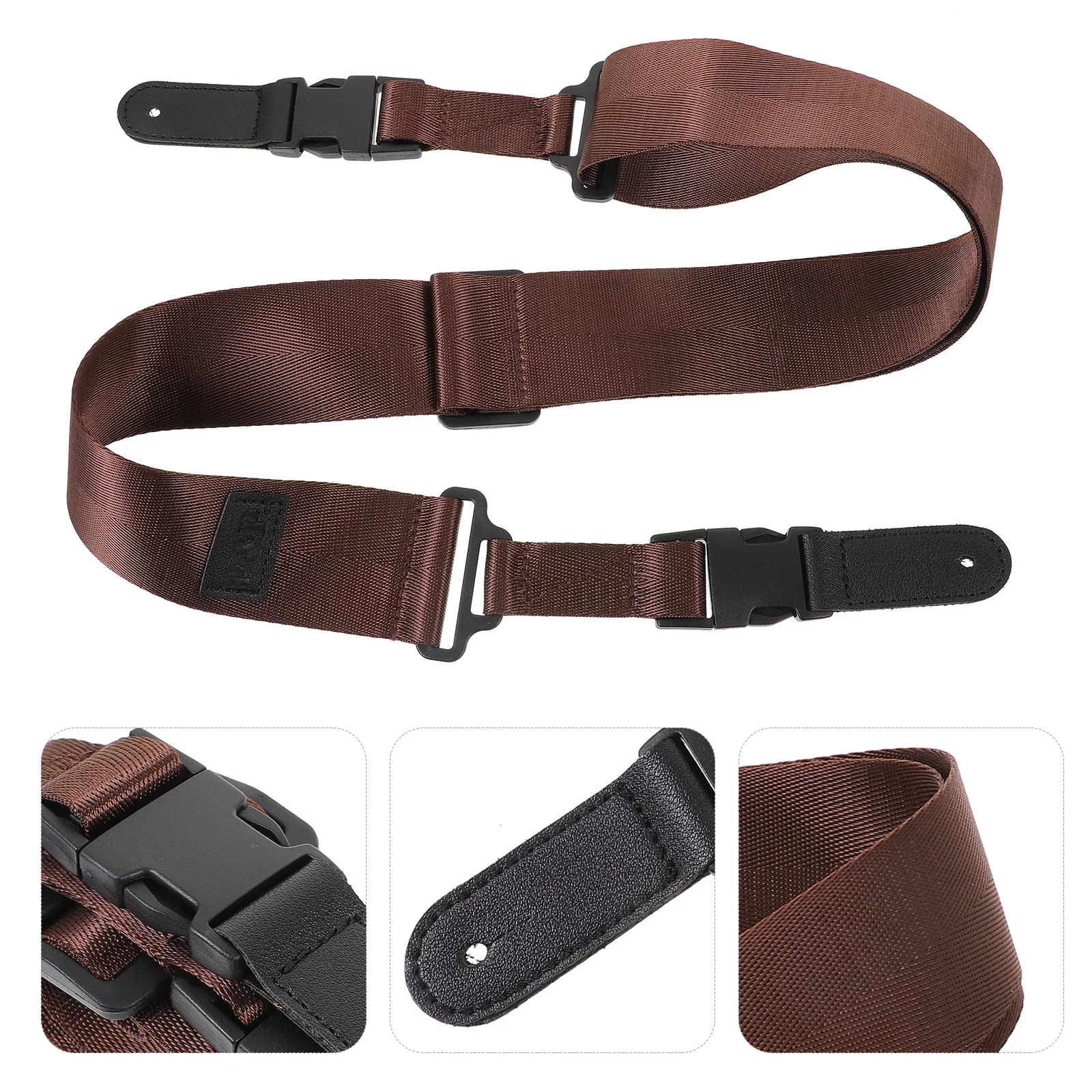 

Nylon Guitar Strap Adjustable Bass Guitar Sling Replacement Comfortable Shoulder Belt Lightweight Instrument Shoulder Strap