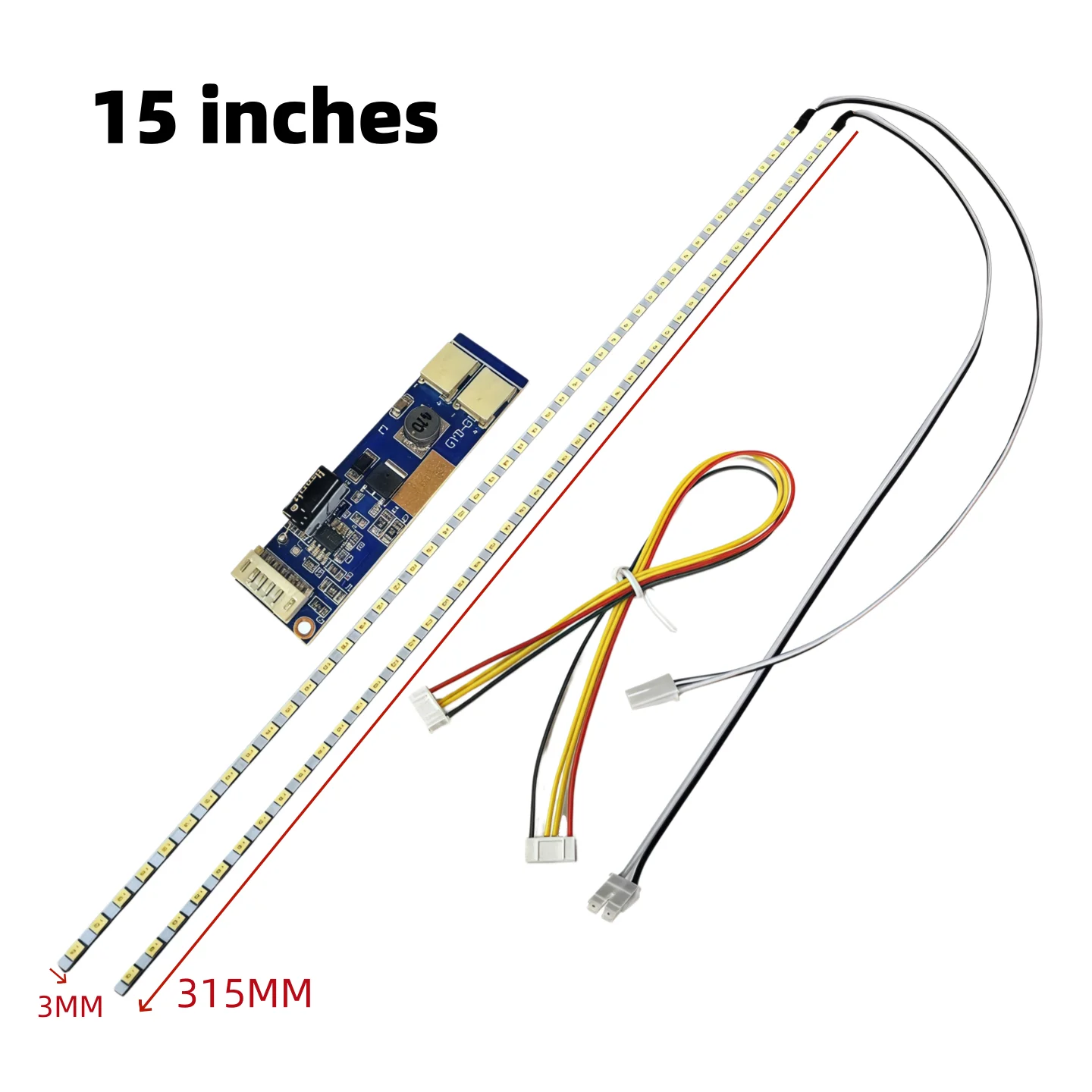 15 Inch Universal Highlight Dimable LED Backlight Lamps Update Kit Adjustable Light Strips For LCD Monitor 15