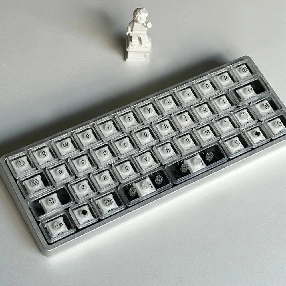 

40S Прозрачные колпачки для клавиш LCK Cherry MX/Ki Öl Choc V2 Низкопрофильный колпачок для ключей с переключателем PBT Красный Фиолетовый Черный Ультратонкий кепка Artisan