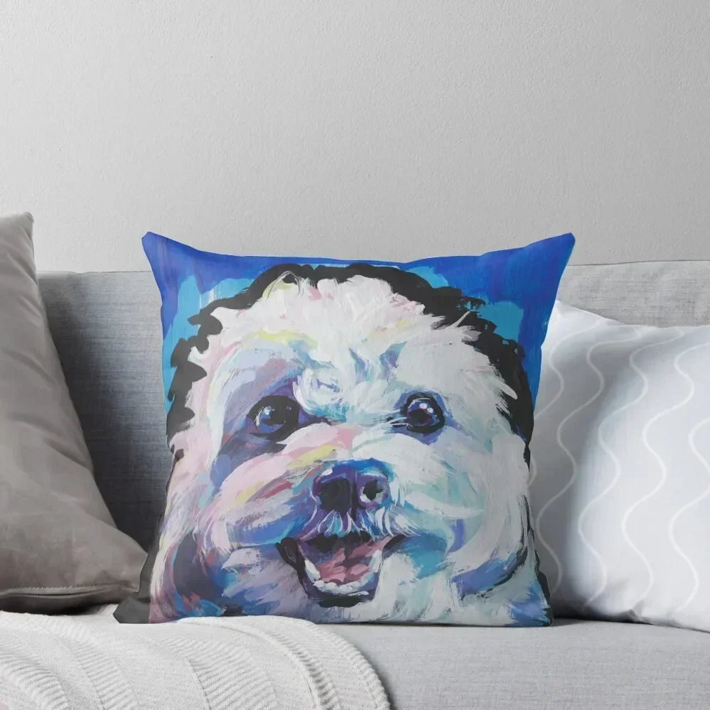 

Fun Cavachon Dog bright colorful Pop Art Throw Pillow home decor items pillow cover luxury pillow