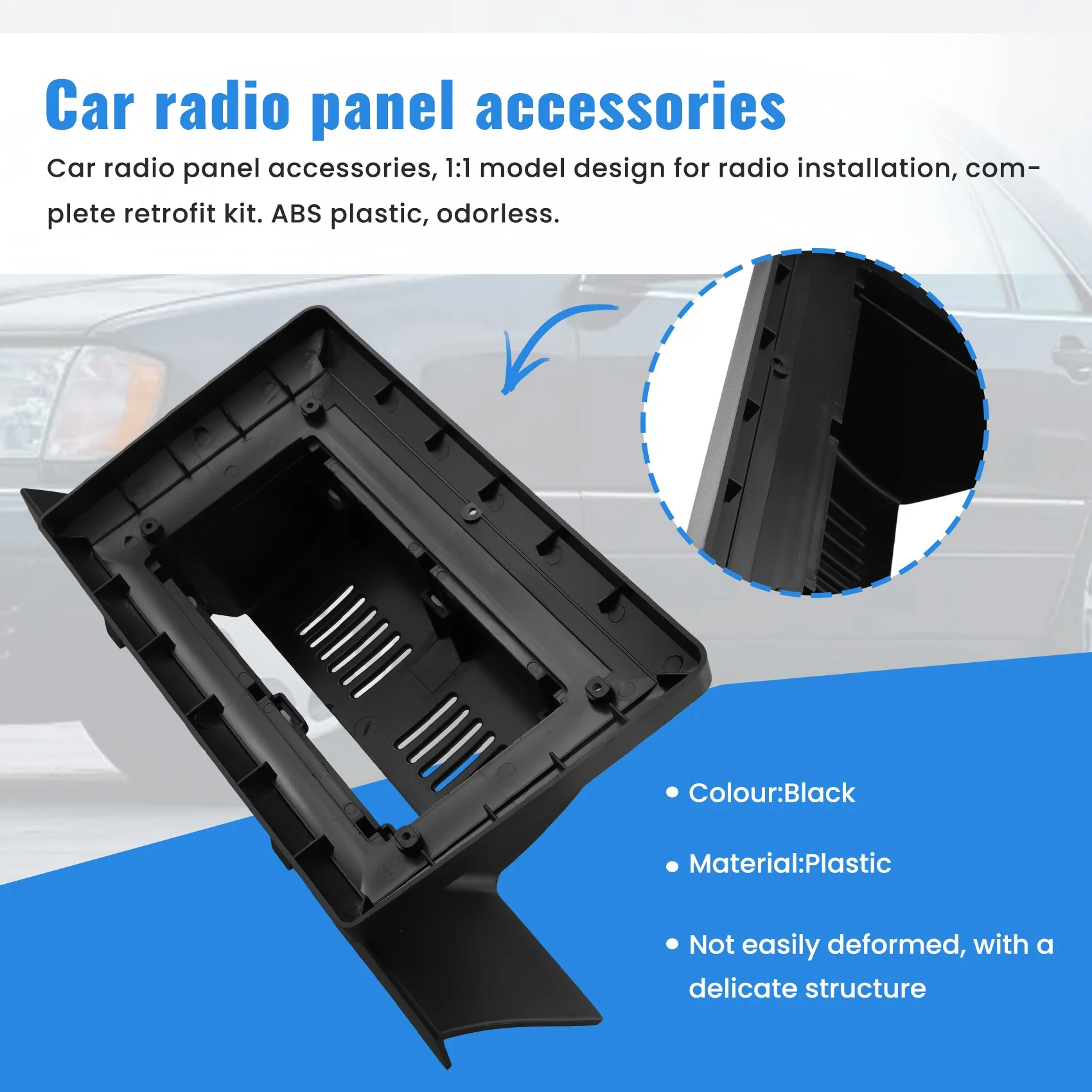 A80X-Car الإطار فآسيا محول أندرويد راديو داش تركيب لوحة عدة لبنز S الفئة W140 #5