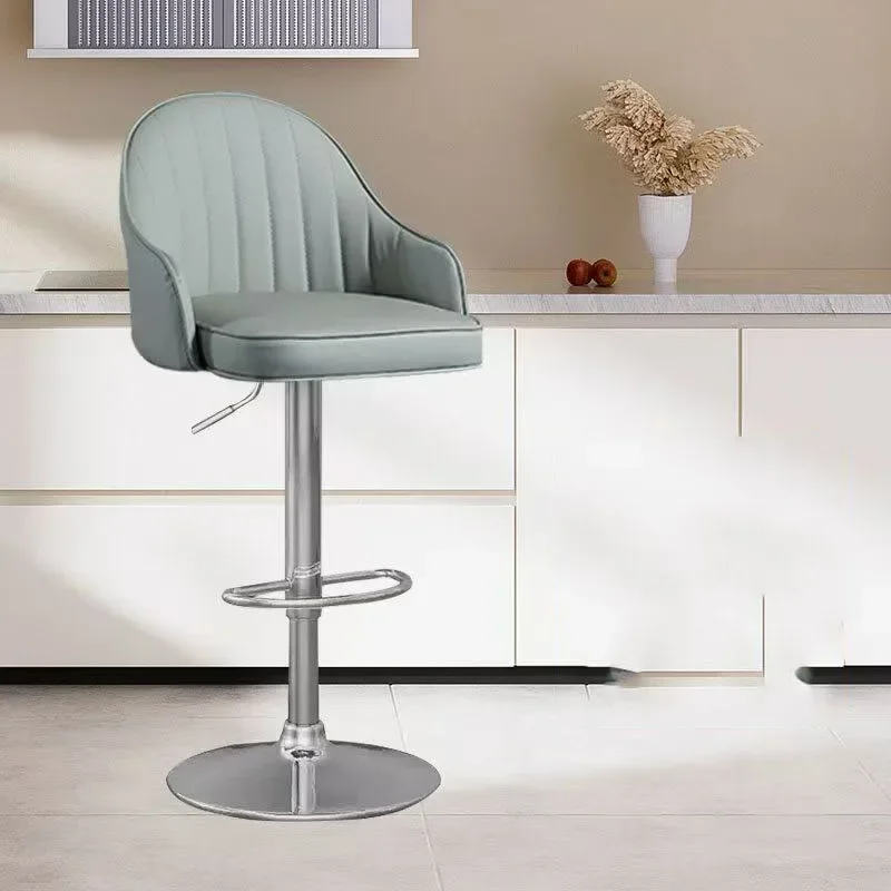 Modern Luxury Banks Bar Chair High Stool Counter Design Nordic Bar Chair Office Reception Desk Cadeira Cafe Home Furniture