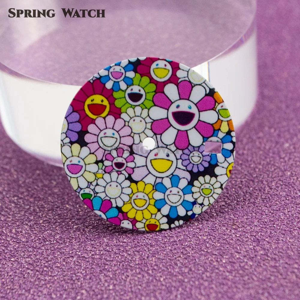 28.5MM Watch Dial NH35 Flower Faces Parts For NH35 NH36 Mechanical Movement Datejust NH35 Mod Watch Tools