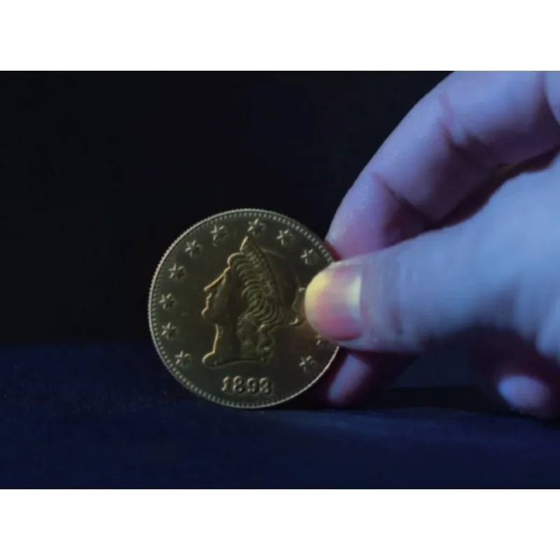 Juego de magia de monedas de oro Final definitivo con trucos súper cerradados, trucos de magia profesionales de primer plano para magos