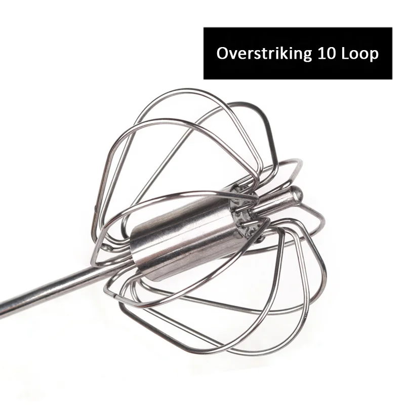 Semi-automatic egg beater Stainless steel whisk cream press beater Kitchen baking tools Egg tools