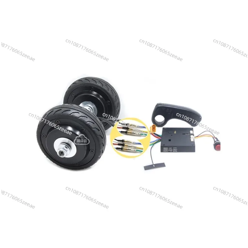 For DC24/36V 5 Inch DC Brushless Hub Motor Wired/wireless Dual Drive Control