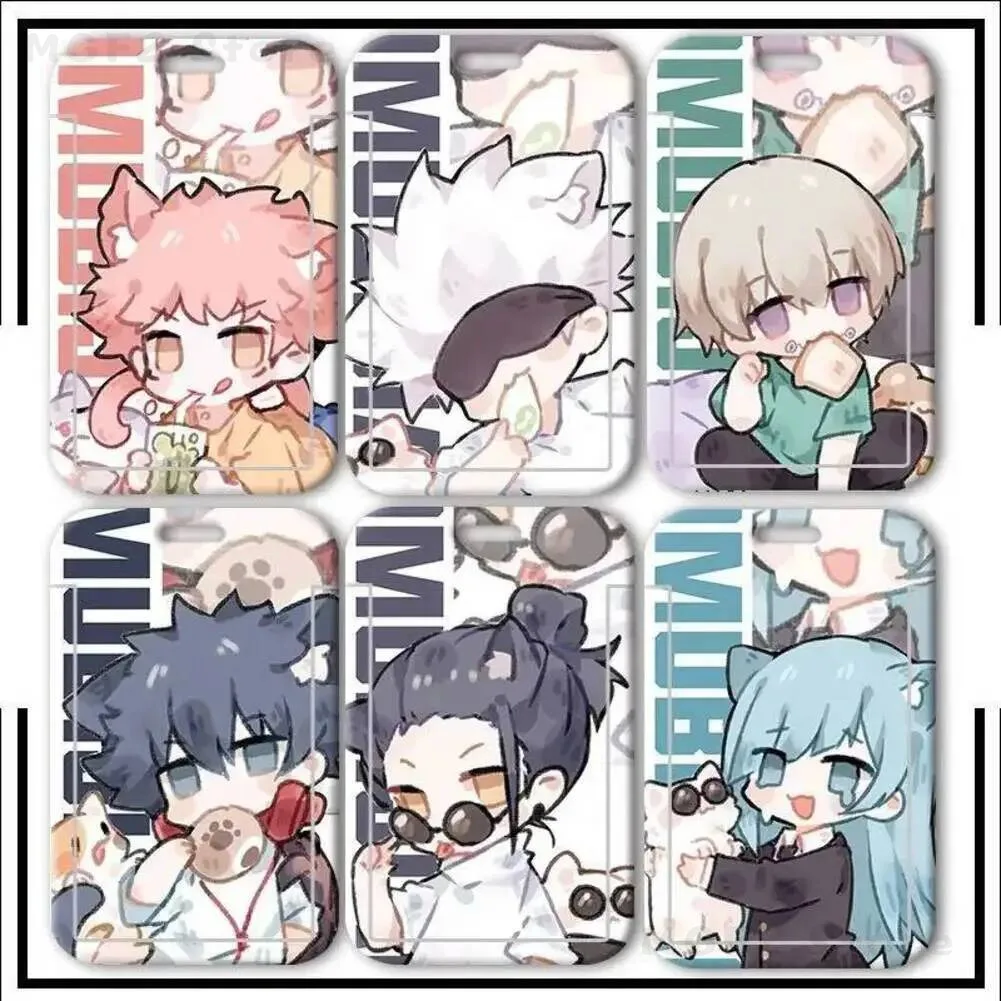 

Kaisen Jujutsu Nanami Kento Geto Suguru Satoru Gojo Retractable Work Card Holder Sleeve Badge Pass Card Cover Protective Sleeve