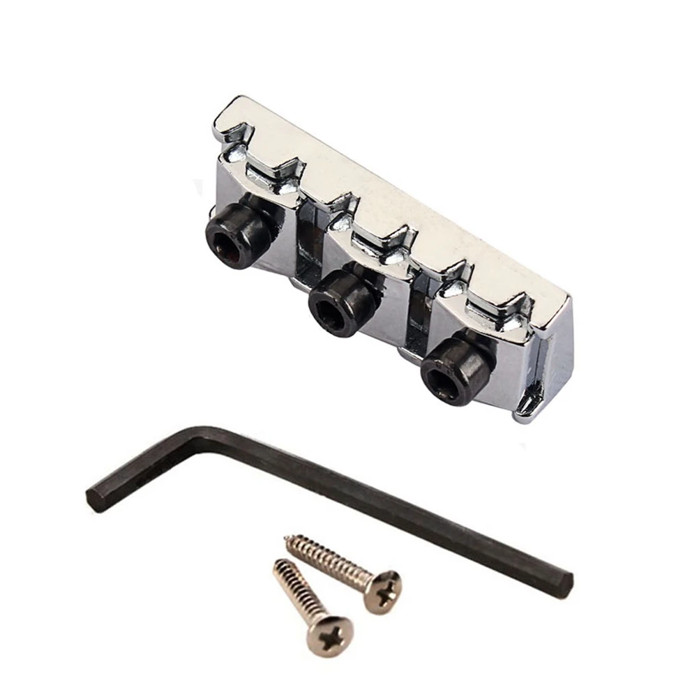

1PC Zinc Alloy Guitar String Locking Nut 42mm String Lock for Electric Guitar Tremolo Bridge With Wrench Guitars Parts Acc
