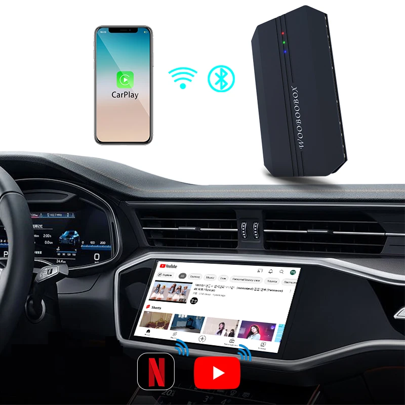 Android 12 4G LTE 8+128GB AI Box Wireless Carplay Wireless Android Auto GPS Carplay Ai Box