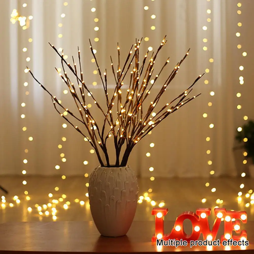 Christmas Tree Branch Light LED String Home Party Decor For Weddings Birthdays Christmas Holiday Ambiance New Year Decor