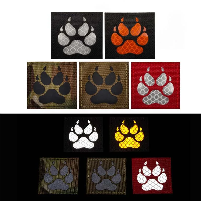 Parche táctico K-9 reflectante IR – Emblema canino para exteriores - imagen 4