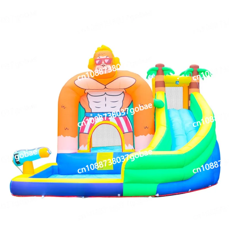 

Outdoor Water Gun Edition Inflatable Playground Jumping Bed Children's Paradise Bouncy Castle