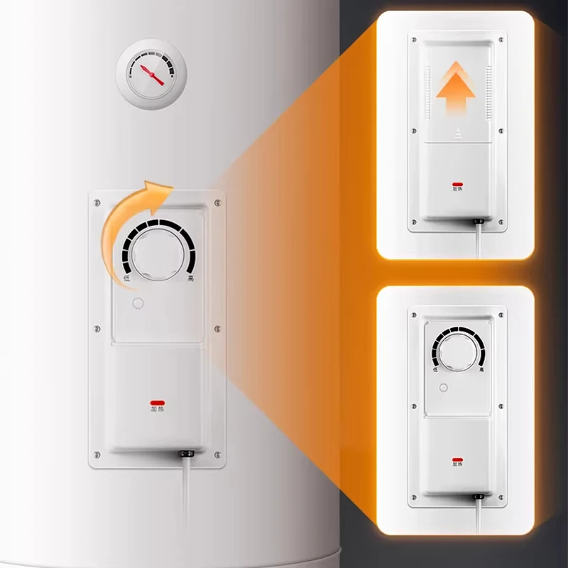 

Вертикальный электрический водонагреватель 50 л с накопительным баком, LED-дисплеем, поворотным управлением, защитой IPX4, быстрым нагревом 2000 Вт