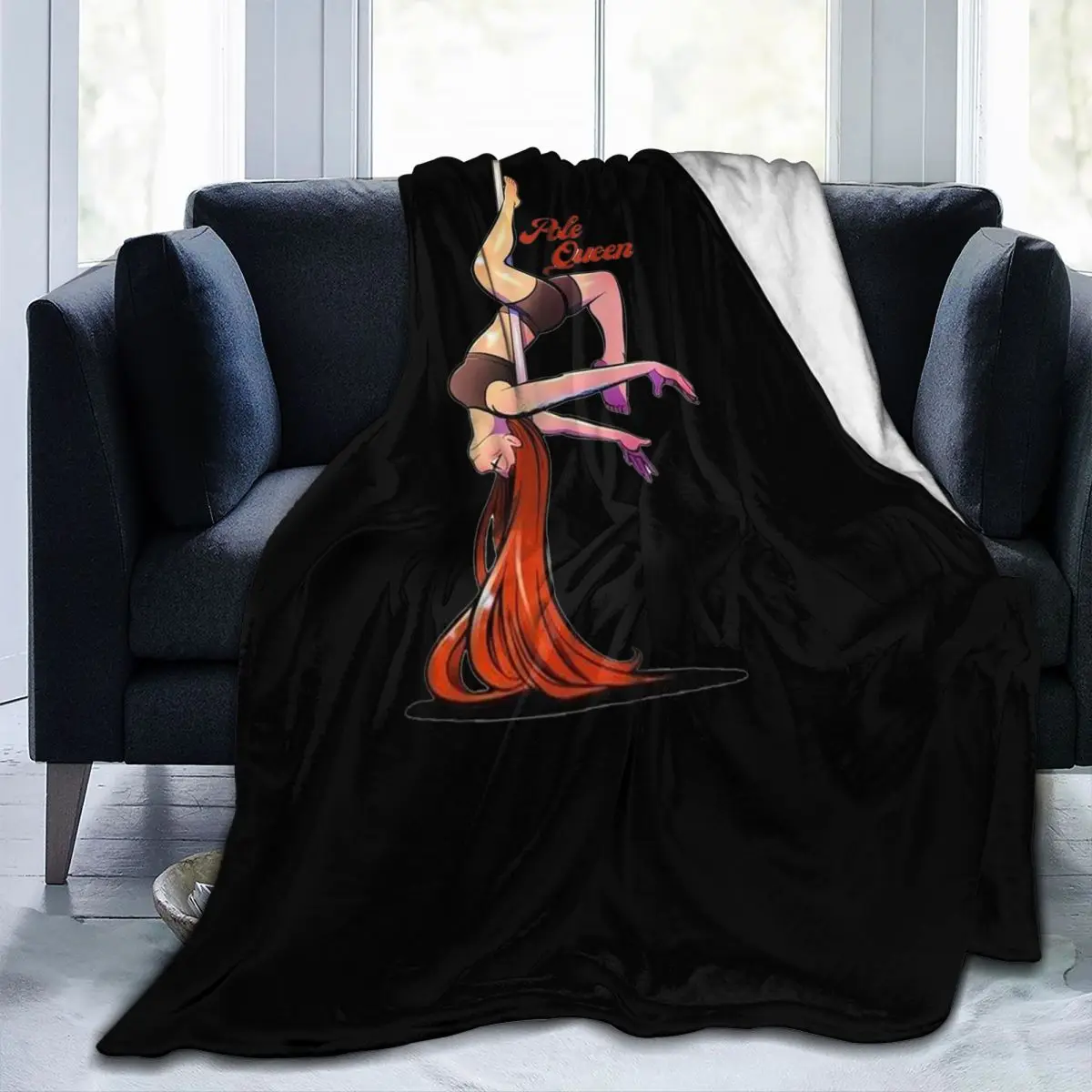 

Одеяло с красными волосами и имбирем для танца на пилоне, флисовое одеяло для дивана, супер мягкое одеяло для дома, уличные пледы, покрывало, одеяло