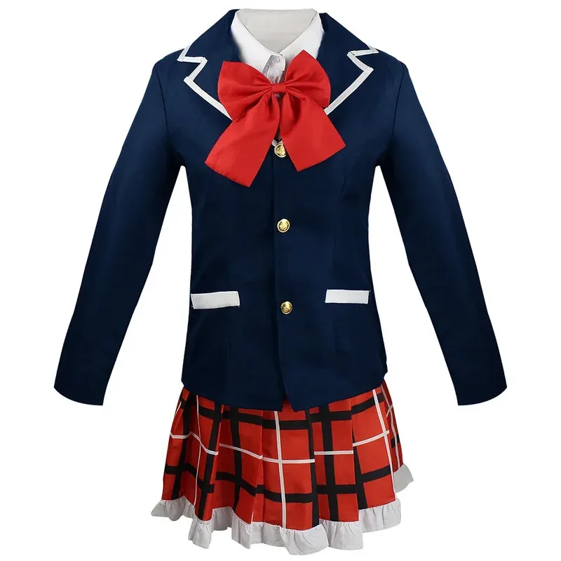 

ff34Anime Love Chunibyo Other Delusions Takanashi Rikka Dekomori Sanae Cosplay Costume Wig JK Uniform Kawaii Campus Set Hallowee