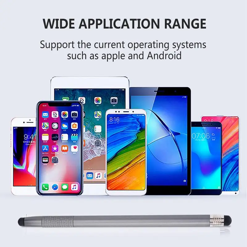 Caneta Universal Capacitiva Touch Screen Desenho, Stylus para IOS Smartphone, Tablet